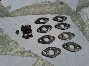 Les pièces démontées