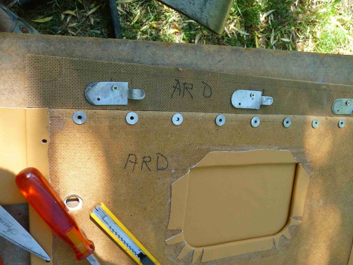 Envers du panneau de porte